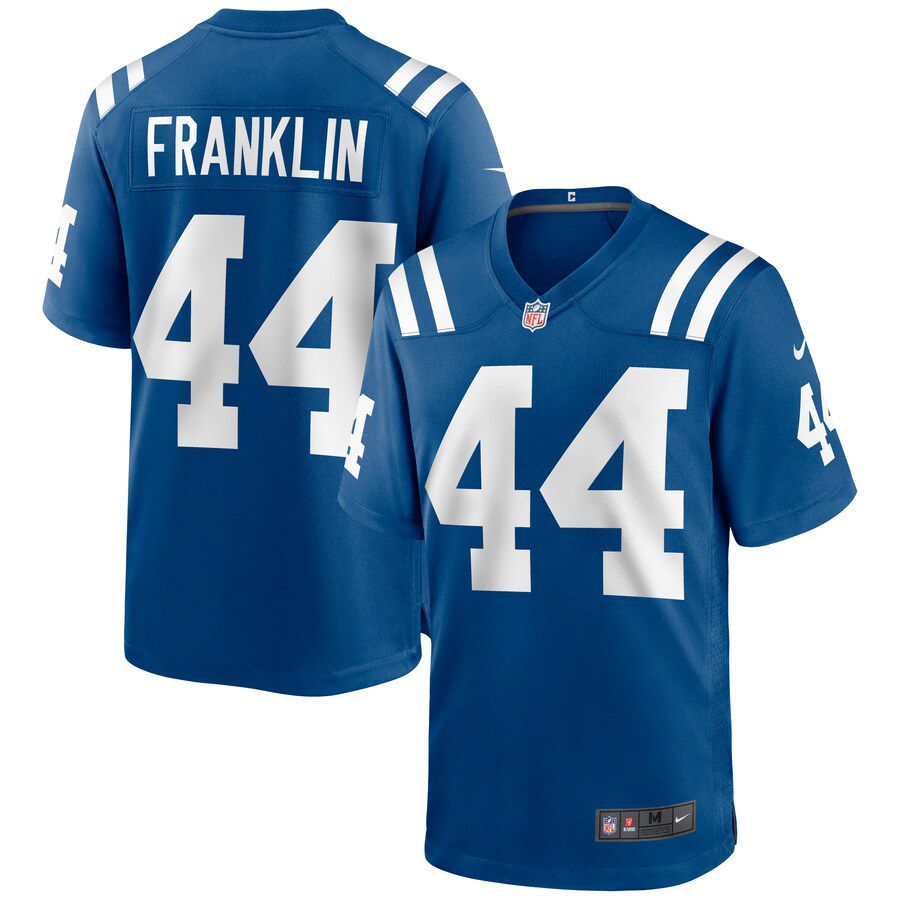 Men Indianapolis Colts #44 Zaire Franklin Nike Royal Game NFL Jersey
